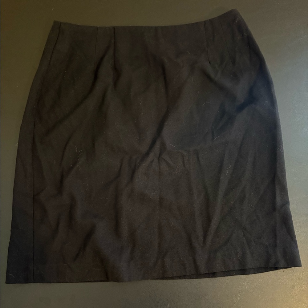 Basic Editions Black Pencil Skirt